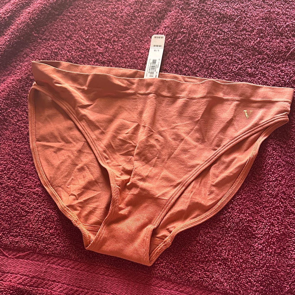 Victoria's Secret Rust Orange Cotton Bikini Panty